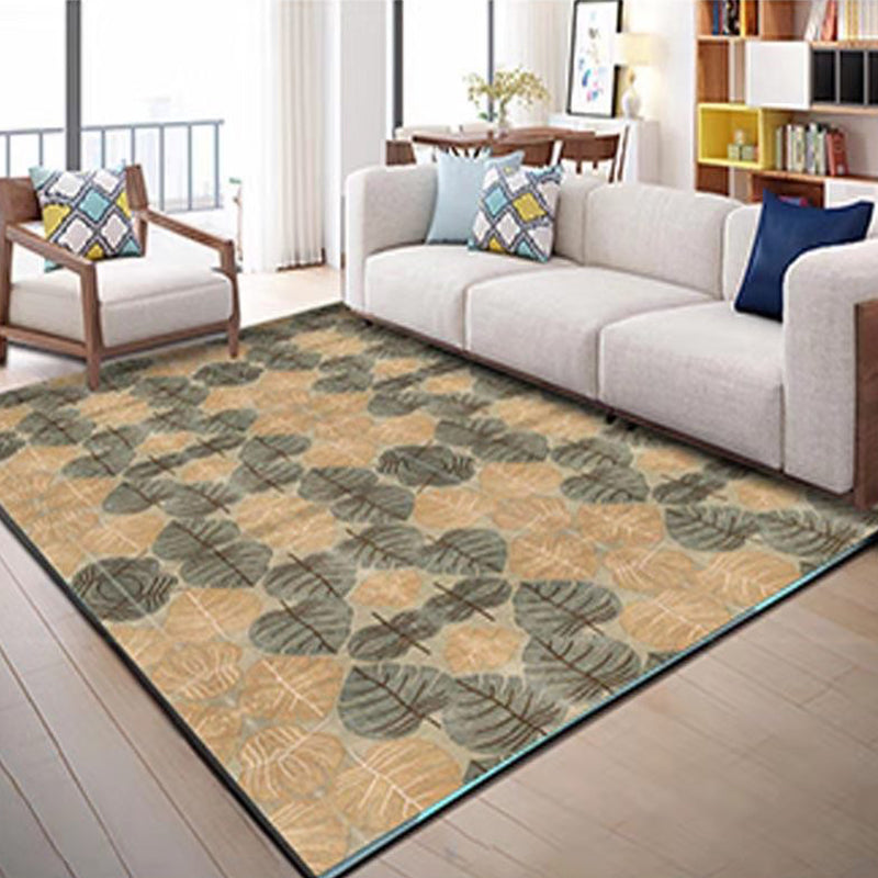 Multicolor 3D Illusion Geometry Rug Polyester Modernist Rug Anti-Slip Pet Friendly Machine Washable Rug for Great Room Brown Clearhalo 'Area Rug' 'Rug' 2183784
