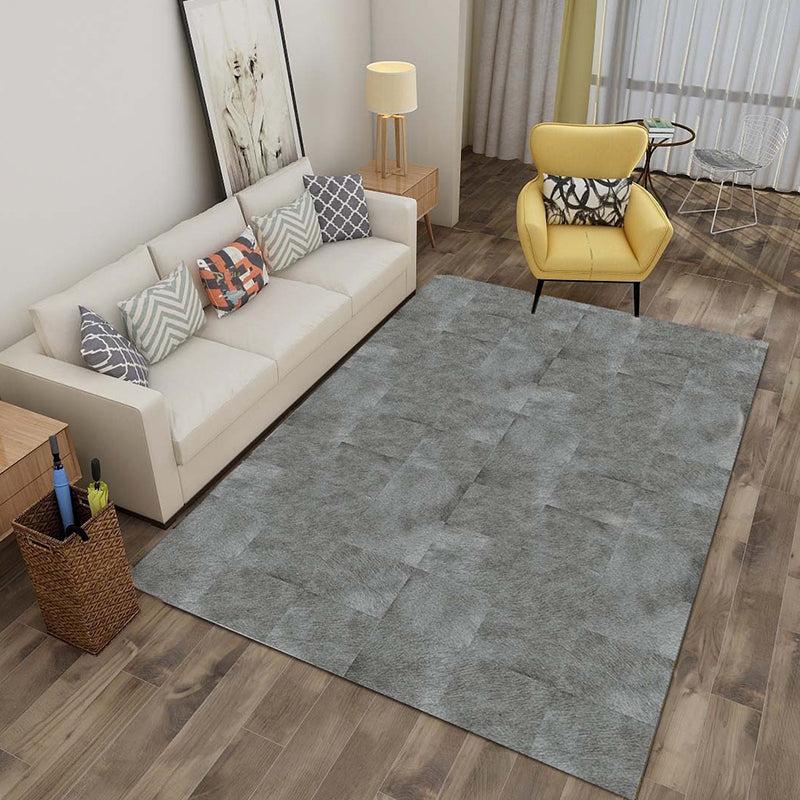 Multicolor 3D Illusion Geometry Rug Polyester Modernist Rug Anti-Slip Pet Friendly Machine Washable Rug for Great Room Pewter Clearhalo 'Area Rug' 'Rug' 2183789