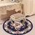 Victorian Bedroom Rug Multicolor Peony Area Rug Polyester Stain Resistant Washable Anti-Slip Rug Blue-White Clearhalo 'Area Rug' 'Rugs' 'Shabby Chic' Rug' 2183936