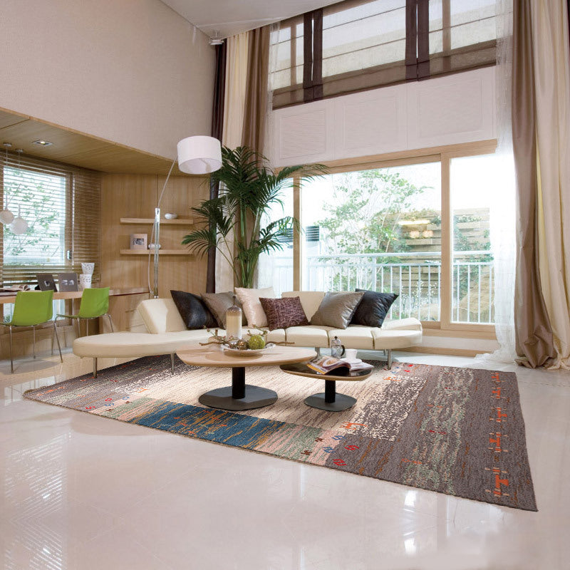 Multicolor Abstract Patchwork Rug Polyester Nostalgia Carpet Stain Resistant Anti-Slip Machine Washable Rug for Home Decor Clearhalo 'Area Rug' 'Rugs' 'Shabby Chic' Rug' 2183984