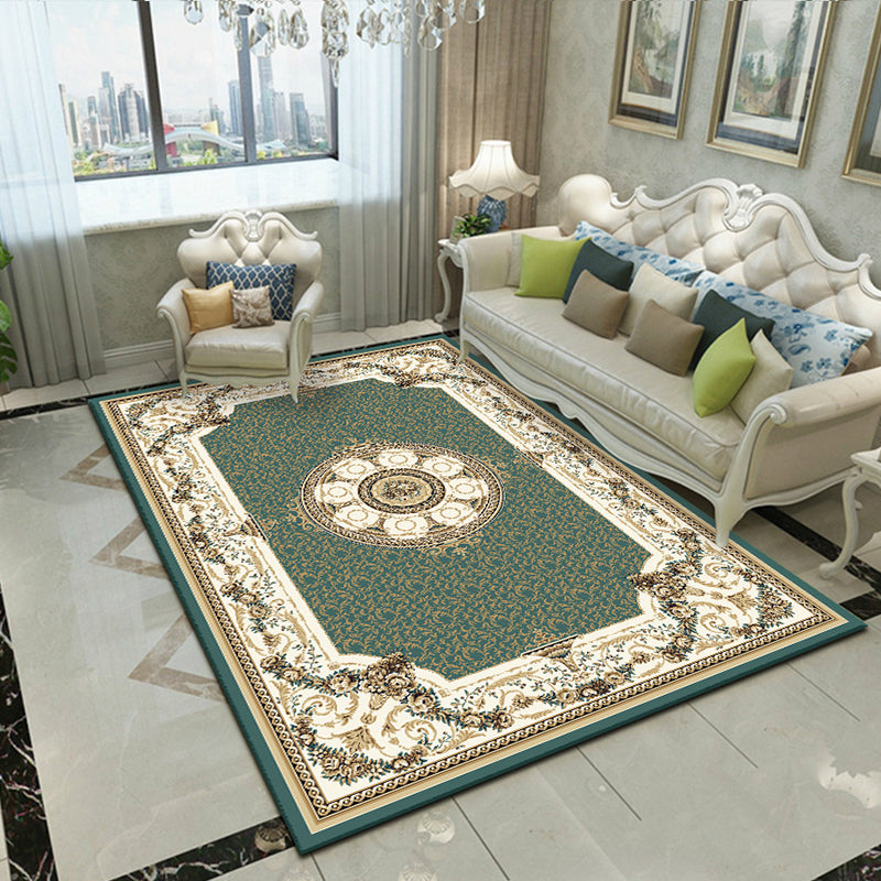 Splendor Traditional Rug Multi-Color Floral Carpet Non-Slip Washable Stain Resistant Rug for Living Room Clearhalo 'Area Rug' 'Rugs' 'Shabby Chic' Rug' 2183996