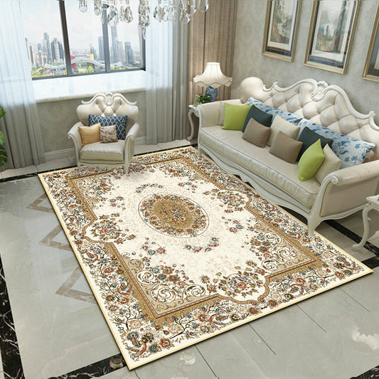 Splendor Traditional Rug Multi-Color Floral Carpet Non-Slip Washable Stain Resistant Rug for Living Room Clearhalo 'Area Rug' 'Rugs' 'Shabby Chic' Rug' 2183998