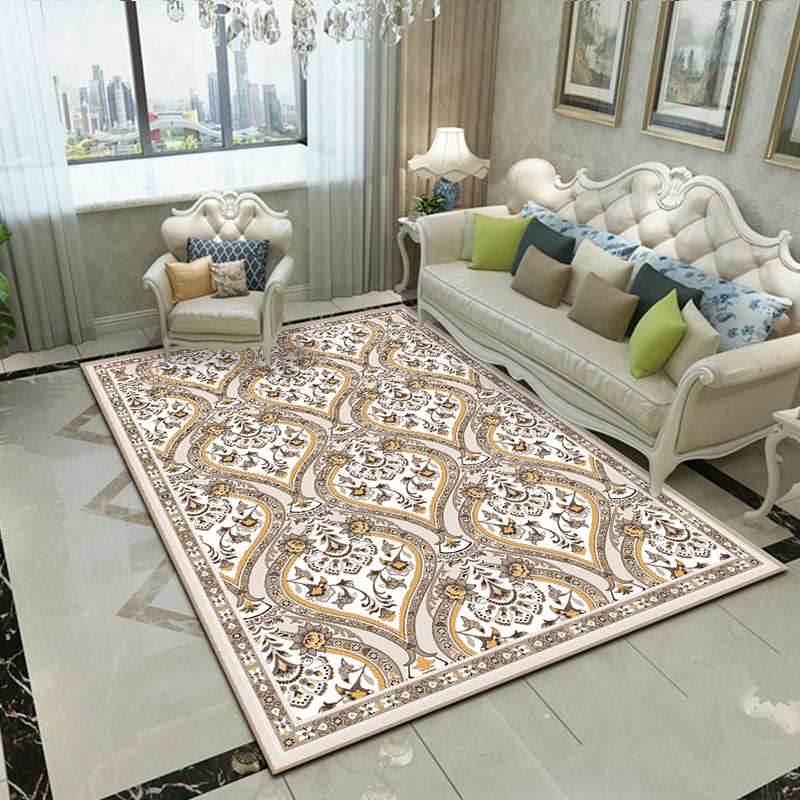 Splendor Traditional Rug Multi-Color Floral Carpet Non-Slip Washable Stain Resistant Rug for Living Room Clearhalo 'Area Rug' 'Rugs' 'Shabby Chic' Rug' 2184000