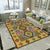 Splendor Traditional Rug Multi-Color Floral Carpet Non-Slip Washable Stain Resistant Rug for Living Room Yellow-Green Clearhalo 'Area Rug' 'Rugs' 'Shabby Chic' Rug' 2184002