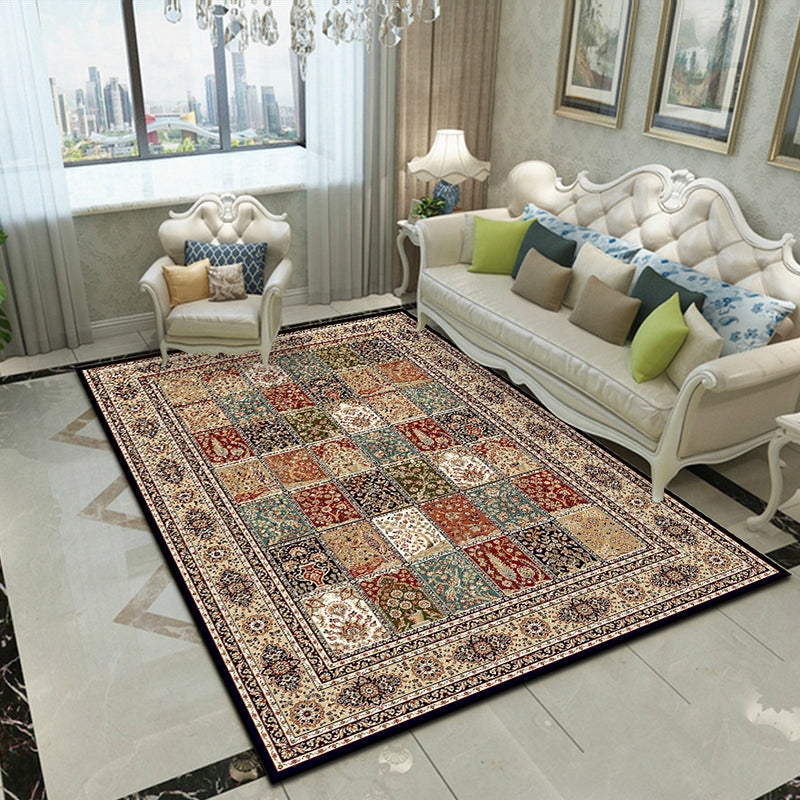 Splendor Traditional Rug Multi-Color Floral Carpet Non-Slip Washable Stain Resistant Rug for Living Room Clearhalo 'Area Rug' 'Rugs' 'Shabby Chic' Rug' 2184008