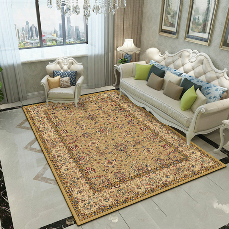 Splendor Traditional Rug Multi-Color Floral Carpet Non-Slip Washable Stain Resistant Rug for Living Room Clearhalo 'Area Rug' 'Rugs' 'Shabby Chic' Rug' 2184013