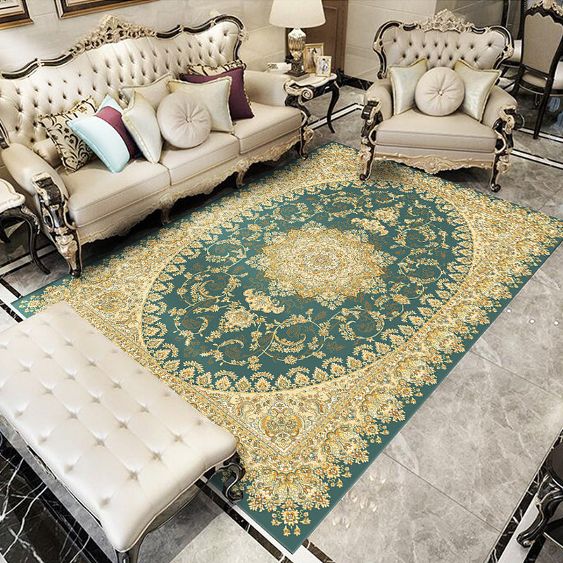 Glam Floral Swirls Rug Multicolor Victorian Rug Synthetics Pet Friendly Non-Slip Stain Resistant Rug for Home Clearhalo 'Area Rug' 'Rugs' 'Shabby Chic' Rug' 2184046
