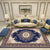 Aesthetics Vintage Indoor Rug Multi Colored Flower Carpet Stain Resistant Pet Friendly Non-Slip Rug for Family Room Dark Blue Clearhalo 'Area Rug' 'Rugs' 'Shabby Chic' Rug' 2184112