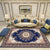 Elegant Multi-Color Floral Rug Polyester Traditional Rug Non-Slip Backing Pet Friendly Washable Rug for Home Decoration Dark Blue Clearhalo 'Area Rug' 'Rugs' 'Shabby Chic' Rug' 2184128