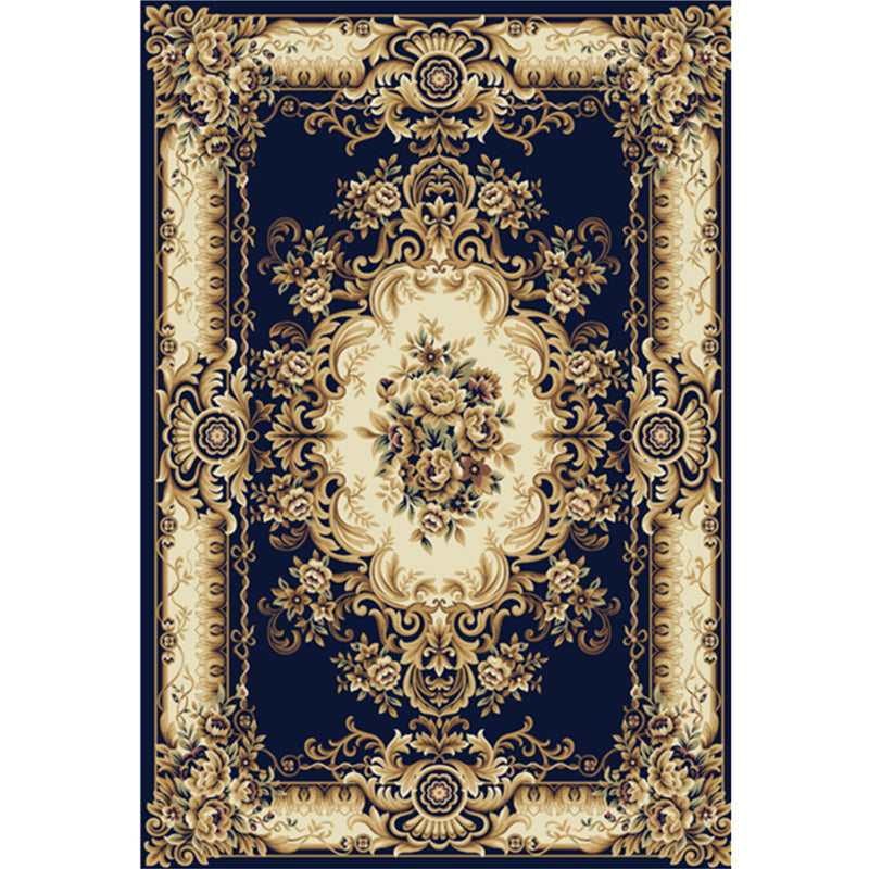 Beautiful Peony Print Rug Multi Color Classical Rug Polypropylene Non-Slip Machine Washable Stain Resistant Rug for Room Clearhalo 'Area Rug' 'Rugs' 'Shabby Chic' Rug' 2184184