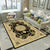 Fancy Victoria Rug Multi Colored Floral Rug Anti-Slip Washable Pet Friendly Rug for Living Room Gold-Black Clearhalo 'Area Rug' 'Rugs' 'Shabby Chic' Rug' 2184225
