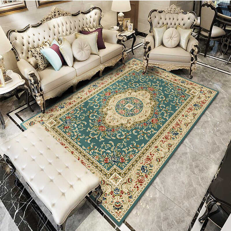 Fancy Victoria Rug Multi Colored Floral Rug Anti-Slip Washable Pet Friendly Rug for Living Room Clearhalo 'Area Rug' 'Rugs' 'Shabby Chic' Rug' 2184243