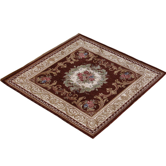 Victorian Style Foyer Rug Multi-Color Flower Print Rug Polypropylene Pet Friendly Anti-Slip Backing Washable Rug Clearhalo 'Area Rug' 'Rugs' 'Shabby Chic' Rug' 2184260