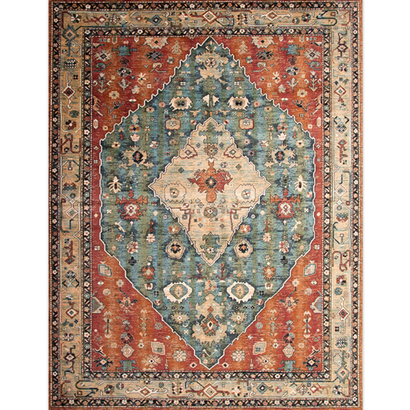 Victoria Print Rug Multi Color Polypropylene Rug Non-Slip Stain Resistant Washable Indoor Rug for Living Room Clearhalo 'Area Rug' 'Rugs' 'Shabby Chic' Rug' 2184325