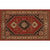 Multi-Color Traditional Rug Polyester Floral Print Rug Stain Resistant Non-Slip Backing Pet Friendly Rug for Guest Room Dark Red Clearhalo 'Area Rug' 'Rugs' 'Shabby Chic' Rug' 2184360