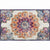 Moroccan Living Room Rug Multi-Colored Printed Carpet Cotton Anti-Slip Machine Washable Pet Friendly Rug Purple Clearhalo 'Area Rug' 'Rugs' 'Shabby Chic' Rug' 2184367