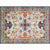 Moroccan Living Room Rug Multi-Colored Printed Carpet Cotton Anti-Slip Machine Washable Pet Friendly Rug White-Orange Clearhalo 'Area Rug' 'Rugs' 'Shabby Chic' Rug' 2184384