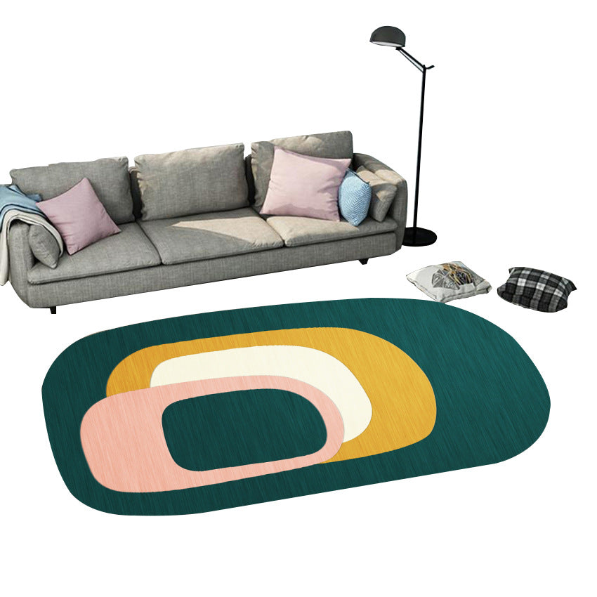 Postmodern Geometric Abstract Rug Multi Colored Polyester Rug Washable Anti-Slip Backing Pet Friendly Rug for Decoration Clearhalo 'Area Rug' 'Modern' 'Rugs' Rug' 2184389