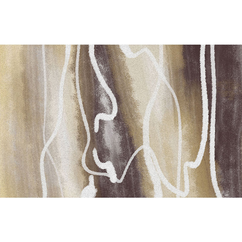 Calming Multi Colored Nordic Rug Synthetics Geometrical Carpet Washable Stain Resistant Anti-Slip Backing Rug for Family Room Beige Clearhalo 'Area Rug' 'Rug' 2184448