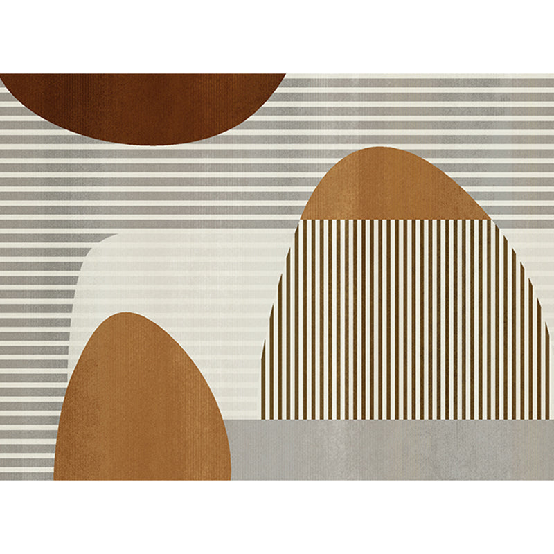 Calming Multi Colored Nordic Rug Synthetics Geometrical Carpet Washable Stain Resistant Anti-Slip Backing Rug for Family Room Cream Gray Clearhalo 'Area Rug' 'Rug' 2184449