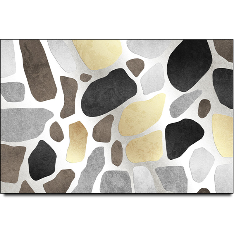 Calming Multi Colored Nordic Rug Synthetics Geometrical Carpet Washable Stain Resistant Anti-Slip Backing Rug for Family Room Grey Clearhalo 'Area Rug' 'Rug' 2184452