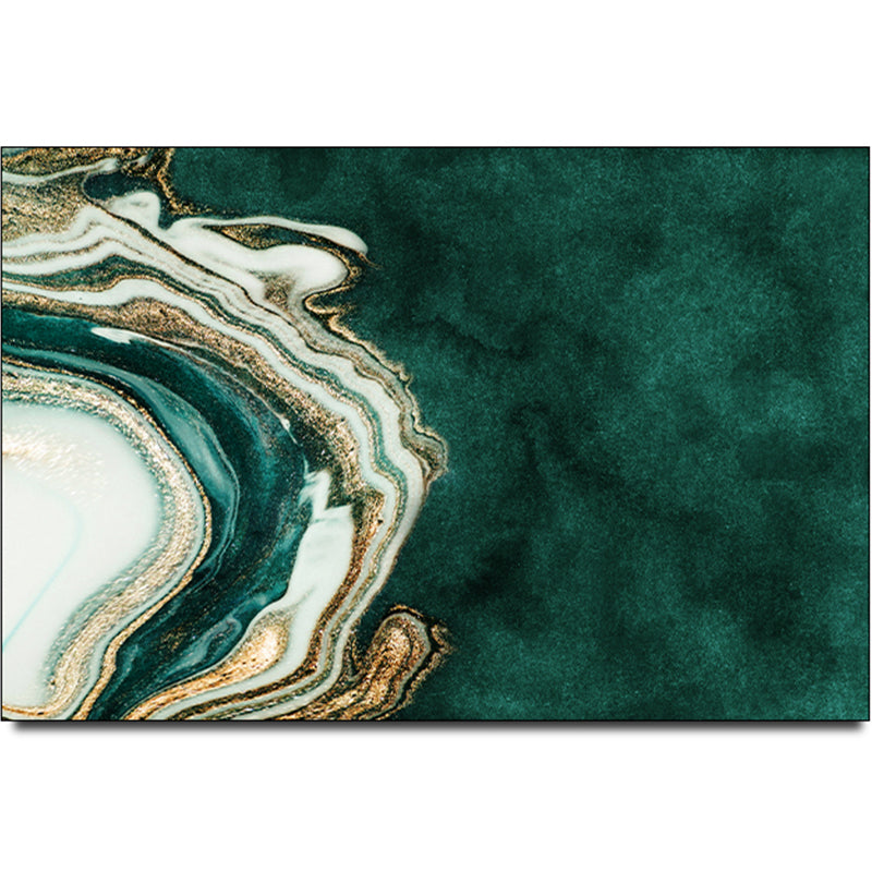 Calming Multi Colored Nordic Rug Synthetics Geometrical Carpet Washable Stain Resistant Anti-Slip Backing Rug for Family Room Peacock Green Clearhalo 'Area Rug' 'Rug' 2184454