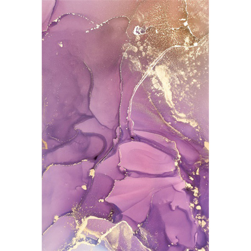 Fancy Watercolor Abstract Rug Multi-Color Modern Carpet Polyester Stain Resistant Anti-Slip Backing Washable Rug for Bedroom Purple Clearhalo 'Area Rug' 'Modern' 'Rugs' Rug' 2184527