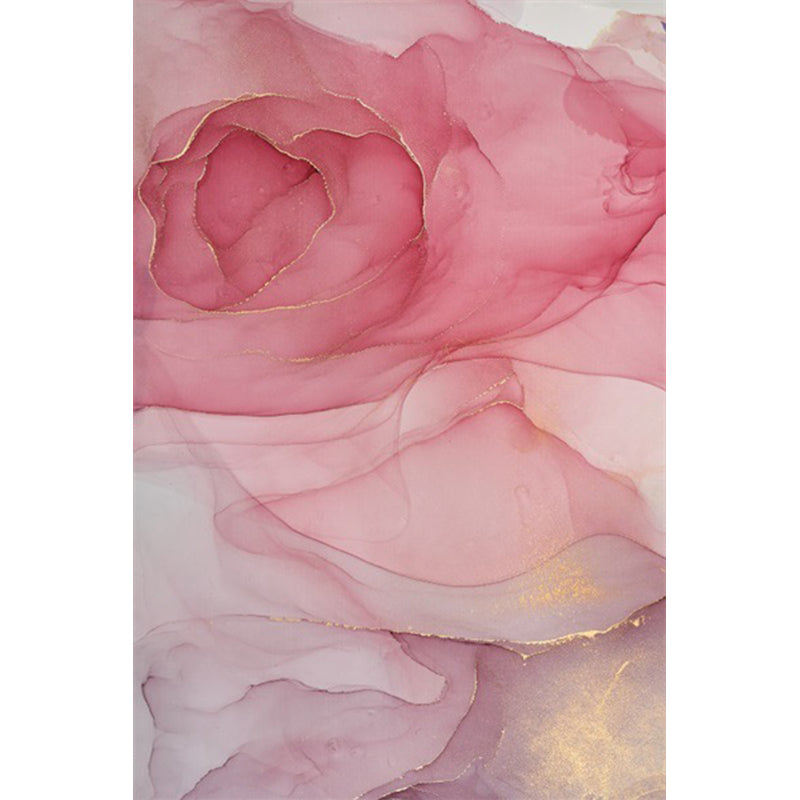 Fancy Watercolor Abstract Rug Multi-Color Modern Carpet Polyester Stain Resistant Anti-Slip Backing Washable Rug for Bedroom Pink Clearhalo 'Area Rug' 'Modern' 'Rugs' Rug' 2184529
