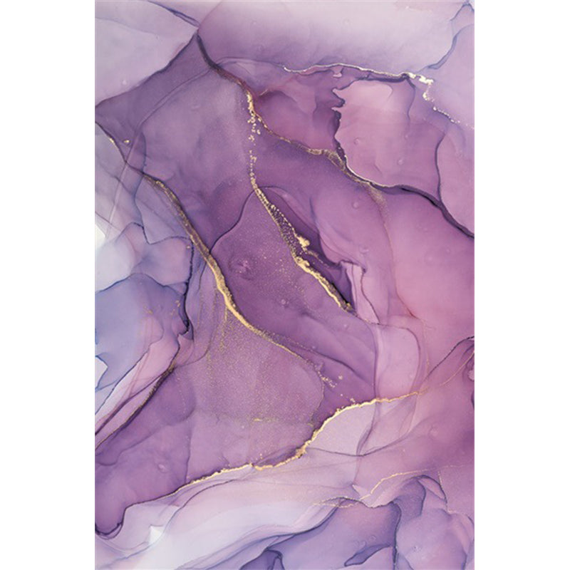 Fancy Watercolor Abstract Rug Multi-Color Modern Carpet Polyester Stain Resistant Anti-Slip Backing Washable Rug for Bedroom Light Purple Clearhalo 'Area Rug' 'Modern' 'Rugs' Rug' 2184530