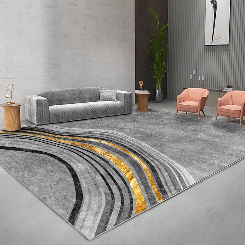 Stylish Multi Colored Minimalist Rug Synthetics Colorblock Print Carpet Pet Friendly Washable Anti-Slip Rug for Sitting Room Clearhalo 'Area Rug' 'Modern' 'Rugs' Rug' 2184564