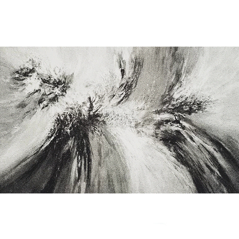 Artistic Nordic Style Rug Multi-Color Abstract Watercolor Print Rug Pet Friendly Stain Resistant Non-Slip Rug for Home Decor Gray-White Clearhalo 'Area Rug' 'Modern' 'Rugs' Rug' 2184569