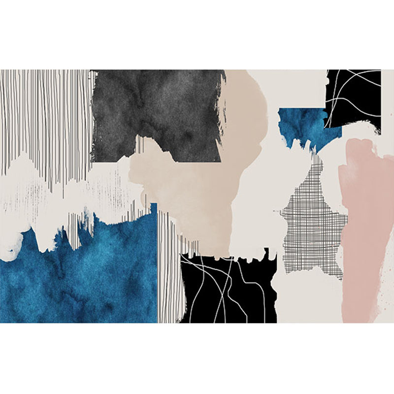 Artistic Nordic Style Rug Multi-Color Abstract Watercolor Print Rug Pet Friendly Stain Resistant Non-Slip Rug for Home Decor Khaki Clearhalo 'Area Rug' 'Modern' 'Rugs' Rug' 2184573