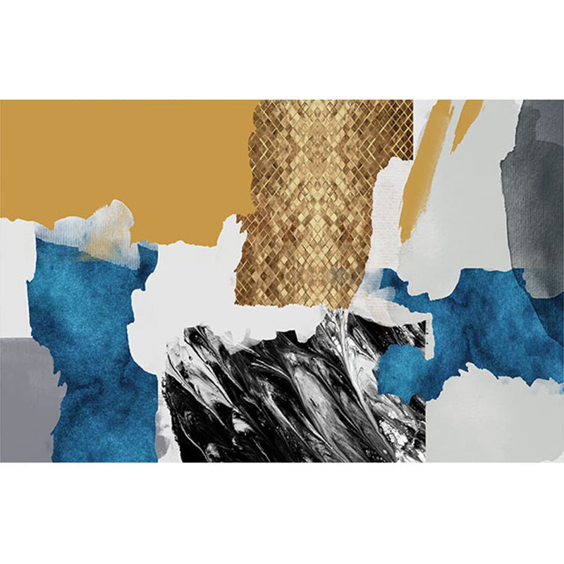 Artistic Nordic Style Rug Multi-Color Abstract Watercolor Print Rug Pet Friendly Stain Resistant Non-Slip Rug for Home Decor Yellow Clearhalo 'Area Rug' 'Modern' 'Rugs' Rug' 2184574