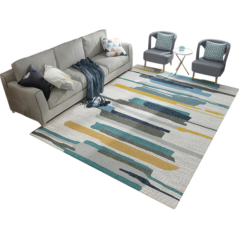Nordic Color Block Patterned Rug Multi-Color Polyester Carpet Stain Resistant Non-Slip Backing Pet Friendly Rug for Family Room Clearhalo 'Area Rug' 'Modern' 'Rugs' Rug' 2184586