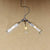 3 Bulbs Glass Hanging Lighting Industrial Stylish Blue/Clear Wine Bottle Restaurant Chandelier Pendant Lamp Clear Clearhalo 'Ceiling Lights' 'Chandeliers' 'Close To Ceiling Lights' 'Close to ceiling' 'Glass shade' 'Glass' Lighting' 21845