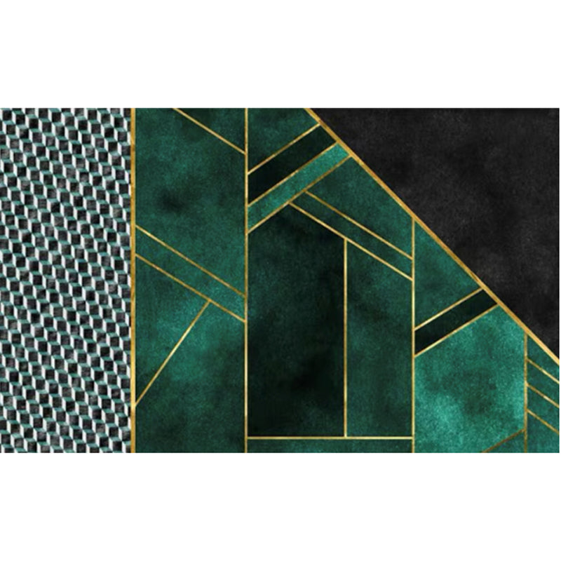 Retro Agate Slice Print Rug Multicolor Mid-Century Rug Synthetics Anti-Slip Backing Stain Resistant Washable Rug for Home Decoration Olive Green Clearhalo 'Area Rug' 'Rug' 2184614