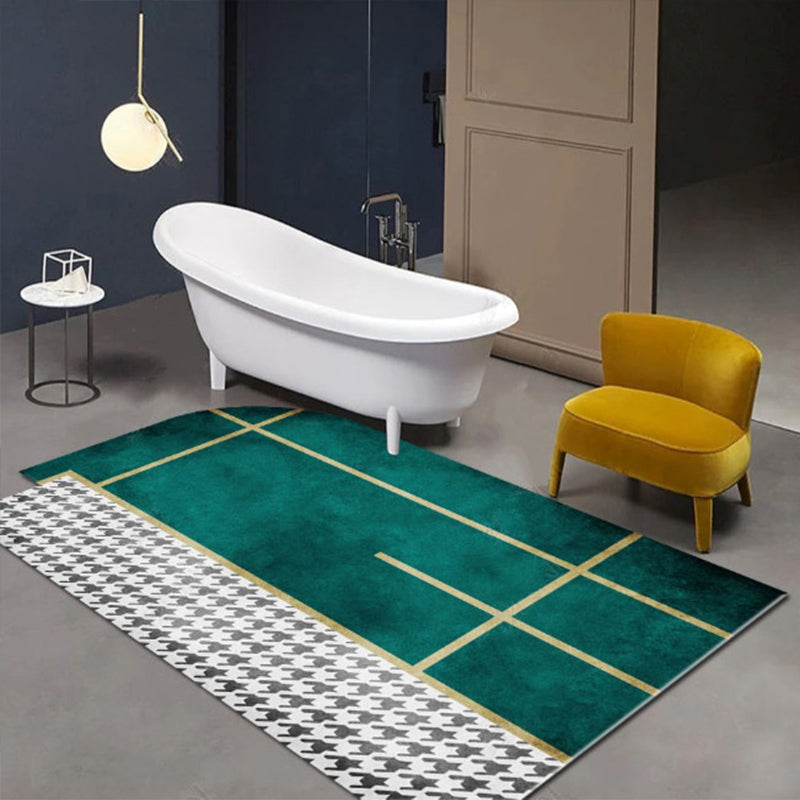 Vintage Multi Color Postmodern Rug Polypropylene Abstract Printed Carpet Anti-Slip Pet Friendly Stain Resistant Rug for Great Room Clearhalo 'Area Rug' 'Modern' 'Rugs' Rug' 2184624