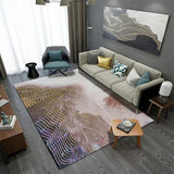 Classy Flowing Watercolor Rug Multi Color Asian Style Rug Polyester Anti-Slip Backing Washable Pet Friendly Rug for Decoration Clearhalo 'Area Rug' 'Rug' 2184656