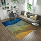 Classy Flowing Watercolor Rug Multi Color Asian Style Rug Polyester Anti-Slip Backing Washable Pet Friendly Rug for Decoration Yellow Clearhalo 'Area Rug' 'Rug' 2184669