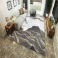 New Chinoiserie Area Rug Multi Colored Abstract Wave Rug Stain Resistant Washable Anti-Slip Backing Rug for Lounge Clearhalo 'Area Rug' 'Rug' 2184723