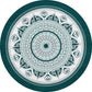 Chic Mandala Print Rug Multi Color Moroccan Carpet Polypropylene Stain Resistant Pet Friendly Non-Slip Backing Rug for Home Green Clearhalo 'Area Rug' 'Moroccan' 'Rugs' Rug' 2184927