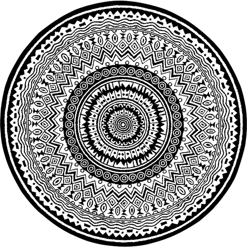 Chic Mandala Print Rug Multi Color Moroccan Carpet Polypropylene Stain Resistant Pet Friendly Non-Slip Backing Rug for Home Clearhalo 'Area Rug' 'Moroccan' 'Rugs' Rug' 2184928