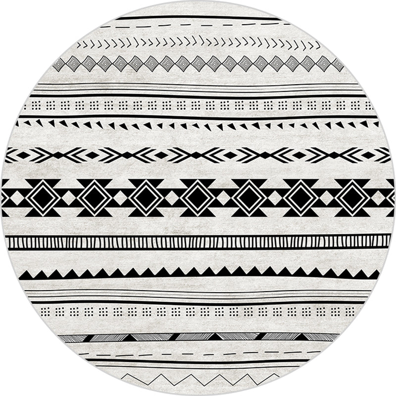 Chic Mandala Print Rug Multi Color Moroccan Carpet Polypropylene Stain Resistant Pet Friendly Non-Slip Backing Rug for Home Beige Clearhalo 'Area Rug' 'Moroccan' 'Rugs' Rug' 2184930