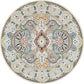 Multi-Colored Bedroom Area Rug Moroccan Mandala Print Rug Synthetics Non-Slip Backing Washable Stain Resistant Rug White Clearhalo 'Area Rug' 'Moroccan' 'Rugs' Rug' 2184969
