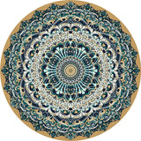 Multi-Colored Bedroom Area Rug Moroccan Mandala Print Rug Synthetics Non-Slip Backing Washable Stain Resistant Rug Clearhalo 'Area Rug' 'Moroccan' 'Rugs' Rug' 2184975