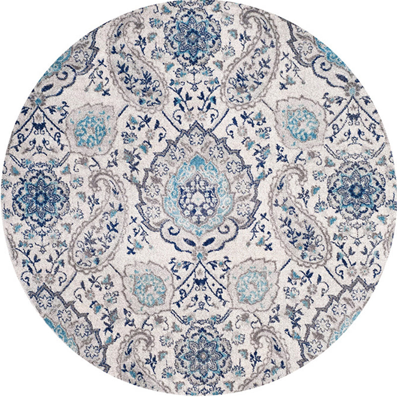 Multi-Colored Bedroom Area Rug Moroccan Mandala Print Rug Synthetics Non-Slip Backing Washable Stain Resistant Rug Clearhalo 'Area Rug' 'Moroccan' 'Rugs' Rug' 2184976