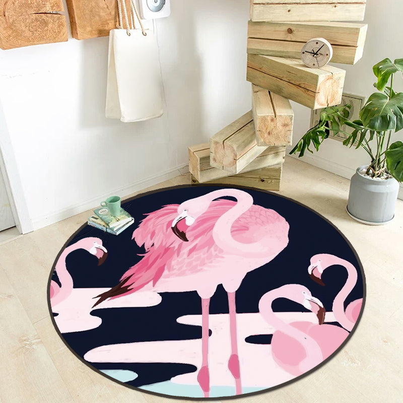 Decorative Casual Rug Multi Colored Patterned Carpet Machine Washable Non-Slip Backing Stain Resistant Rug for Bedroom Light Pink Clearhalo 'Area Rug' 'Casual' 'Rugs' Rug' 2184980
