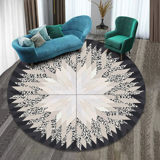 Multicolor Folk Art Print Rug Polyester Moroccan Area Rug Non-Slip Backing Pet Friendly Machine Washable Rug for Guest Room Clearhalo 'Area Rug' 'Moroccan' 'Rugs' Rug' 2185032