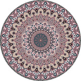 Moroccan Door Rug Multicolor Mandala Area Rug Polypropylene Anti-Slip Stain Resistant Machine Washable Rug Light Purple Clearhalo 'Area Rug' 'Moroccan' 'Rugs' Rug' 2185106