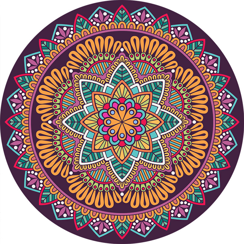 Exclusive Moroccan Rug Multi Colored Tribal Floral Rug Pet Friendly Machine Washable Non-Slip Rug for Room Clearhalo 'Area Rug' 'Moroccan' 'Rugs' Rug' 2185160